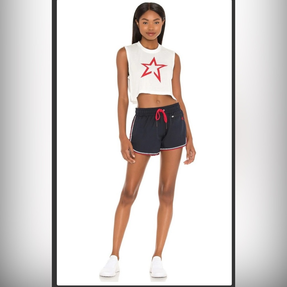 Perfect Moment navy Athletic Shorts with Red Details